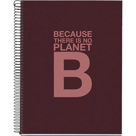 CUADERNO PROFESIONAL PASTA DURA MIQUELRIUS ECOALF BURDEOS RAYA 120 HOJAS