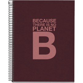 CUADERNO PROFESIONAL PASTA DURA MIQUELRIUS ECOALF BURDEO CUADRO CHICO 5MM 120 HOJAS