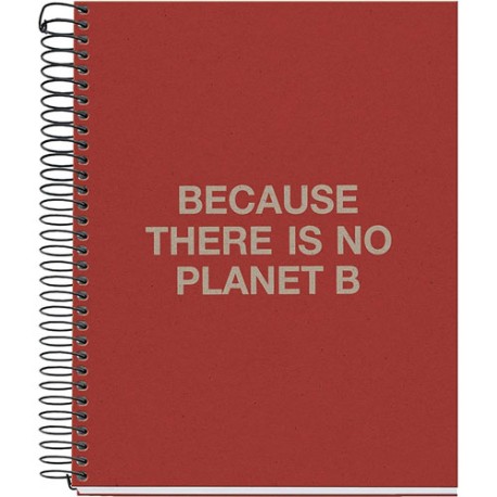 CUADERNO FORMA FRANCESA PASTA DURA MIQUELRIUS ECOALF ROJO CUADRO CHICO 5MM 120 HOJAS