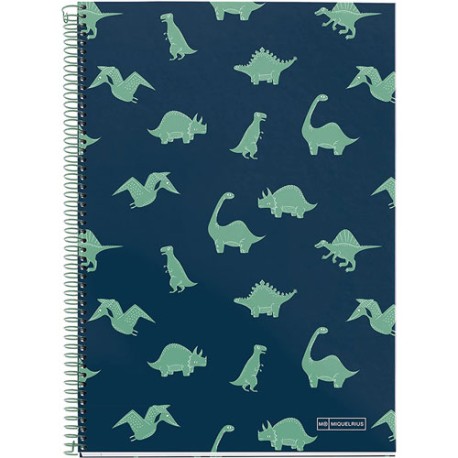 Cuaderno Miquelrius Dinoworld DB 4mm 80 hojas
