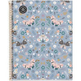 CUADERNO PROFESIONAL MIQUELRIUS BUTTERFLY DB CUADRO CHICO 120 HOJAS