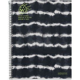 CUADERNO PROFESIONAL MIQUELRIUS BLACK TIE DYE DB RAYA 140 HOJAS