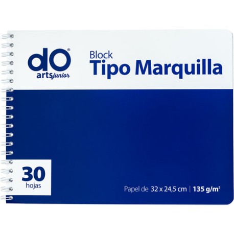 BLOCK MARQUILLA CON ESPIRAL DO ARTS JR 32X24CM 30 HOJAS