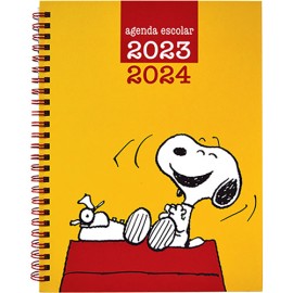 Agenda escolar Danpex Snoopy 17x22cm 23/24 amarillo