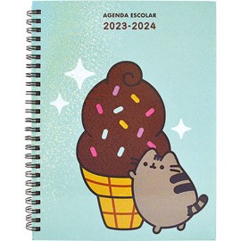 Agenda escolar Danpex Pusheen 17x22cm 23/24 menta