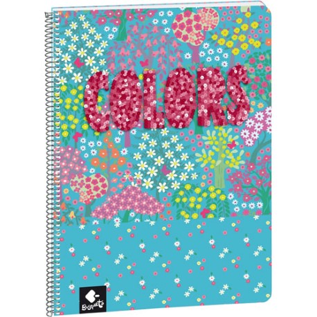 CUADERNO PROFESIONAL BUSQUETS COLORS RAYA 80 HOJAS