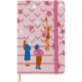 Libreta Moleskine 9X14 Sakura Pareja Rosa Hr Pd