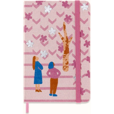 Libreta Moleskine 9X14 Sakura Pareja Rosa Hr Pd
