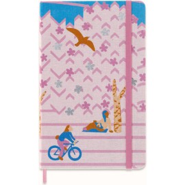 Libreta Moleskine 13X21 Sakura Bicycle Rosa Hr Pd