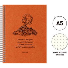 CUADERNO FORMA FRANCESA SNF ECO PUNTOS 120 HOJAS NARANJA