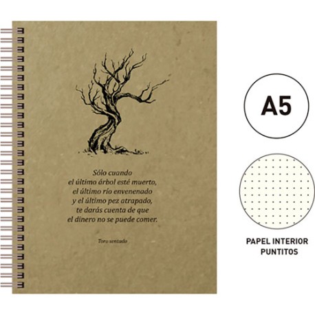 CUADERNO FORMA FRANCESA SNF ECO PUNTOS 120HOJAS CUIR