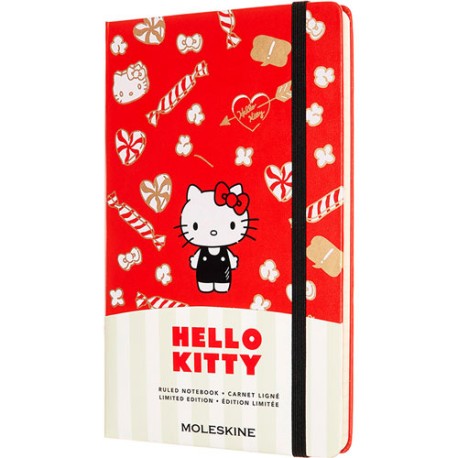 Libreta Moleskine 13X21 Hello Kitty Roja Hr Pd