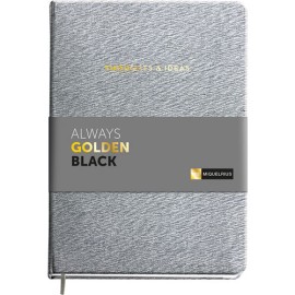 Libreta Miquelrius A5 Liso Gris Always Black
