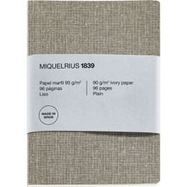 LIBRETA MIQUELRIUS LAYFLAT A5 48 HOJAS LISO LINO TEX