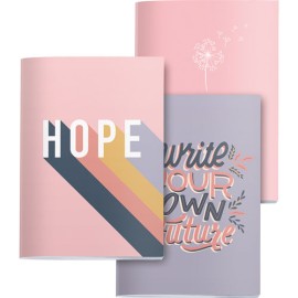 LIBRETA MIQUELRIUS WISH 10.5X14.8CM DOTS 32 HOJAS PAQUETE CON 3
