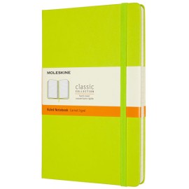 Libreta Moleskine 13X21Cm Raya Pasta Dura Verde Limón