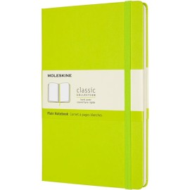 Libreta Moleskine 13X21Cm Blanca Pasta Dura Verde Limon