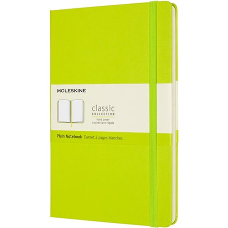 Libreta Moleskine 13X21Cm Blanca Pasta Dura Verde Limon