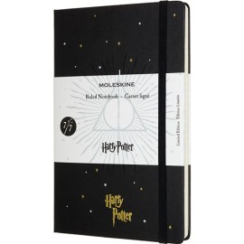 Libreta Moleskine 13X21Cm Raya Pasta Dura Harry Potter Negra