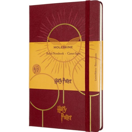 Libreta Moleskine 13X21Cm Raya Pasta Dura Harry Potter Vino