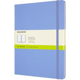 Libreta Moleskine 19X25Cm Blanca Pasta Suave Azul Hortensia