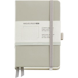 LIBRETA MIQUELRIUS 9X14CM ELAS GRIS CHROMATIC BLANCA