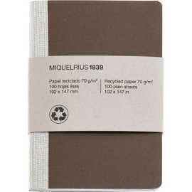 Libreta Miquelrius Brown Nb Liso 15.2X21 Cm