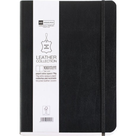 Libreta Miquelrius Plain Black 15.2x21 cm