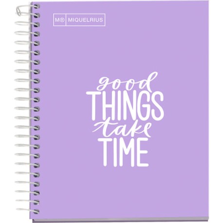 LIBRETA MIQUELRIUS MESSAGES BOOK RAYA 100 HOJAS LAVANDA