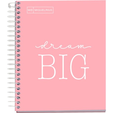 LIBRETA MIQUELRIUS MESSAGES BOOK CUADRO CHICO 100 HOJAS PINK