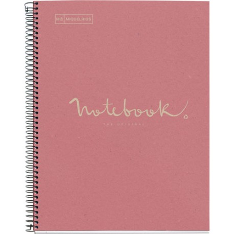 CUADERNO PROFESIONAL MIQUELRIUS RECYCLED ECOROSA RAYA 80 HOJAS