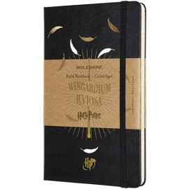 Libreta Pasta Dura Moleskine Harry Potter 13X21 Cm Raya Negra