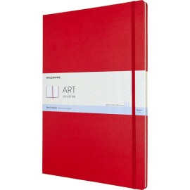 Libreta Moleskine Roja 30X42CM de Hojas Blancas