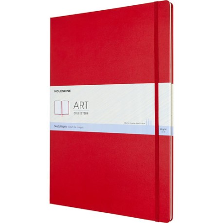 Libreta Moleskine Roja 30X42CM de Hojas Blancas