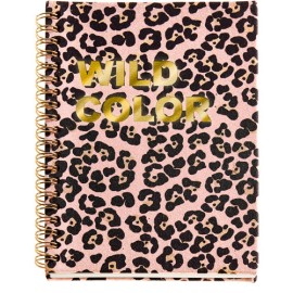LIBRETA MIQUELRIUS ANIMAL LEOPARDO RAYA 60 HOJAS