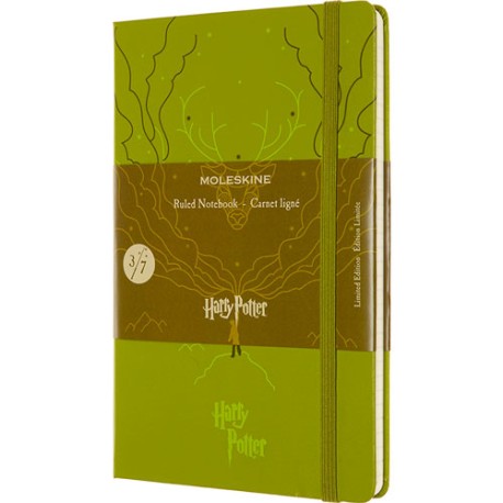 Libreta Moleskine Harry Potter Verde 13X21 Cm Raya