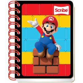 LIBRETA POCKET SCRIBE MARIO BROS 80 HOJAS RAYA