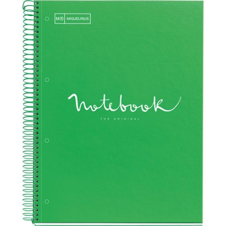 Cuaderno Profesional Miquelrius Emotions 80 hojas Verde