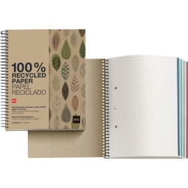 CUADERNO FORMA FRANCESA MIQUELRIUS ECOHOJAS REC RAYA 120 HOJAS