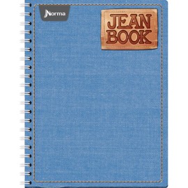 Cuaderno profesional de raya Norma Jean pasta gruesa doble arillo 5 materias 200 hojas