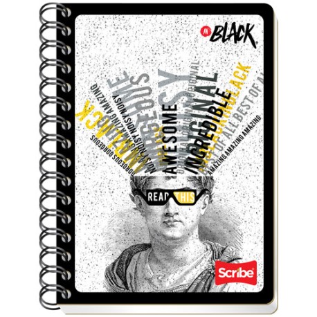 CUADERNO FORMA FRANCESA SCRIBE INBLACK RAYA 100 HOJAS