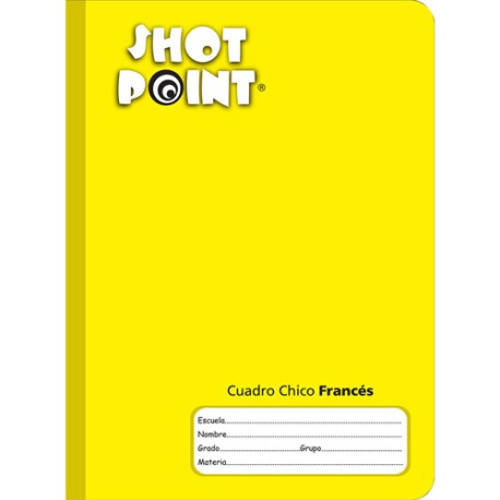 CUADERNO COSIDO FORMA FRANCESA SHOT POINT CUADRO CHICO 100 HOJAS