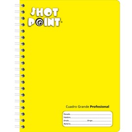 CUADERNO PROFESIONAL SHOT POINT CUADRO GRANDE 100 HOJAS