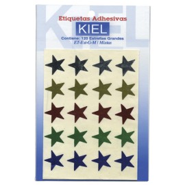 Etiqueta escolar Kiel estrellas grandes con 120 piezas